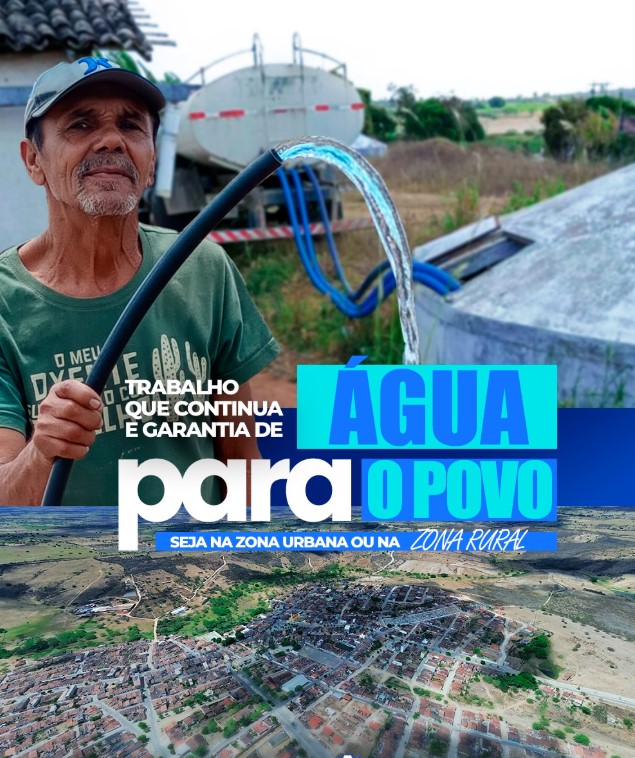Município mantém ações de abastecimento de água nas zonas rural e urbana