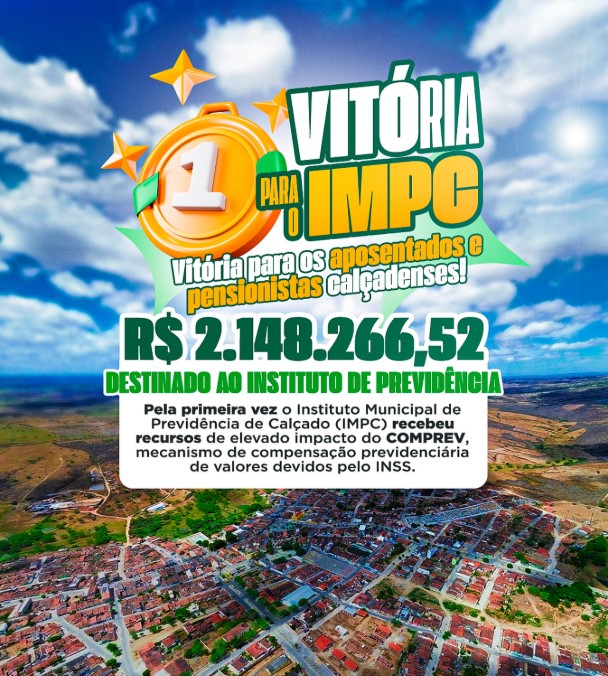 Calçado recebe mais de R$ 2,1 milhões em compensação previdenciária do INSS