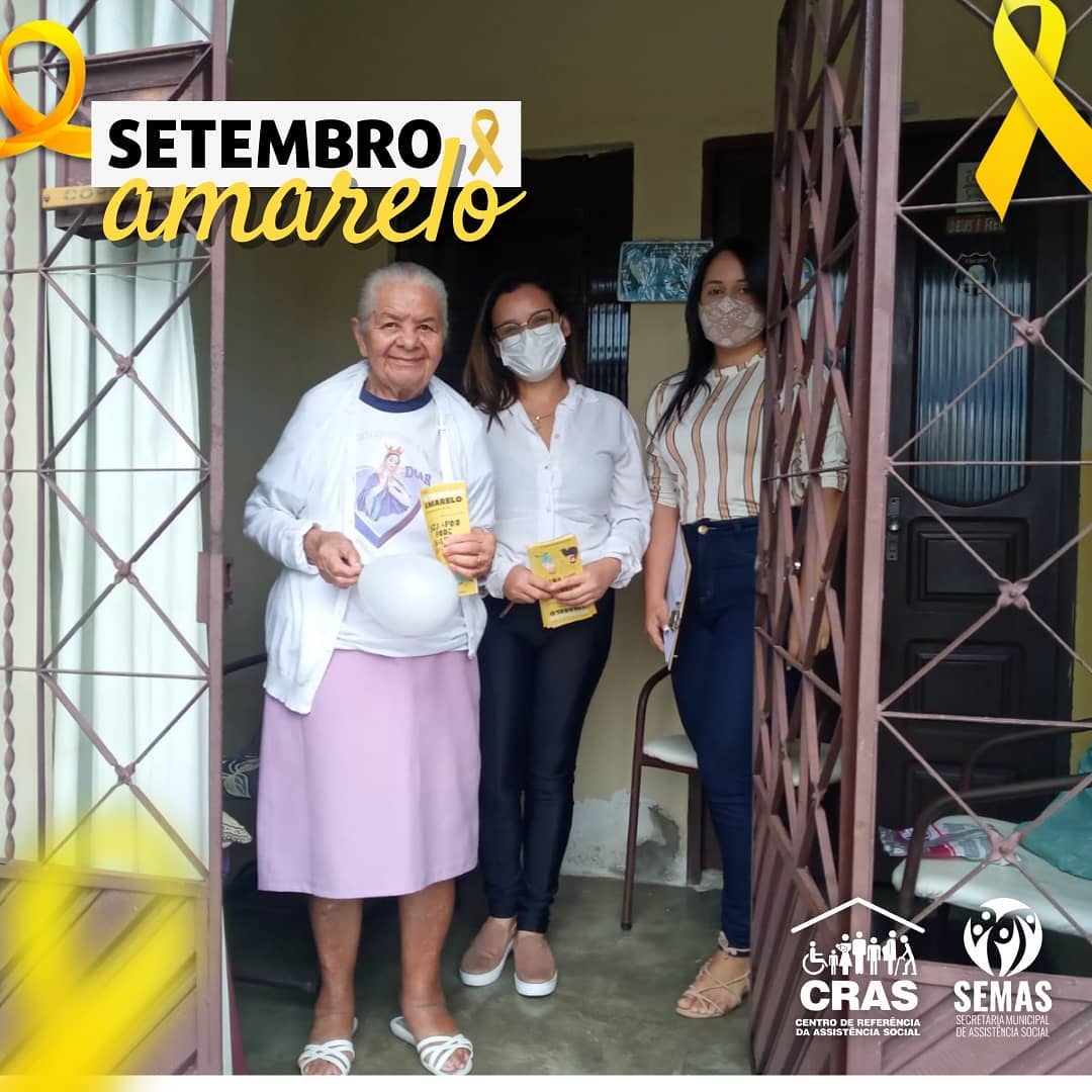 CRAS de Calçado Realiza Visitas Domiciliares em Alusão ao Setembro Amarelo