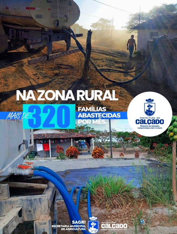 Município mantém ações de abastecimento de água nas zonas rural e urbana